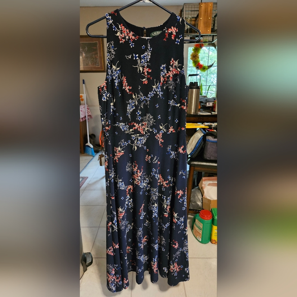 Lauren Ralph Lauren Blue Maxi Sundress